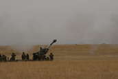 M198 155mm Howitzers firing at Camp Guernsey ARNG Base
 - photo 9 