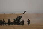 M198 155mm Howitzers firing at Camp Guernsey ARNG Base
 - photo 20 