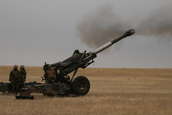 M198 155mm Howitzers firing at Camp Guernsey ARNG Base
 - photo 32 