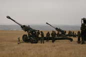 M198 155mm Howitzers firing at Camp Guernsey ARNG Base
 - photo 40 