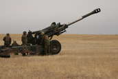 M198 155mm Howitzers firing at Camp Guernsey ARNG Base
 - photo 43 