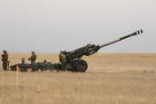 M198 155mm Howitzers firing at Camp Guernsey ARNG Base
 - photo 46 