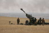 M198 155mm Howitzers firing at Camp Guernsey ARNG Base
 - photo 54 