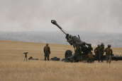 M198 155mm Howitzers firing at Camp Guernsey ARNG Base
 - photo 55 