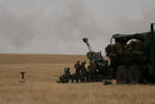 M198 155mm Howitzers firing at Camp Guernsey ARNG Base
 - photo 57 
