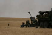 M198 155mm Howitzers firing at Camp Guernsey ARNG Base
 - photo 60 