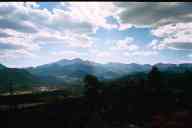 (Gem Lake, 9-17-2000) Distance view of Estes Park Valley