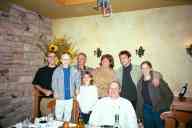 (Thanksgiving 2001) Zak, Cal, Peter, Abby, Sue, Dad, Abe, Katie