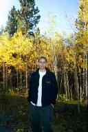 (Camping Red Feather Lakes late September 2001) Zak & Trees