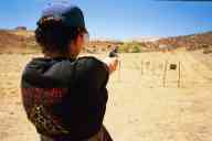 (Shooting at chez Maly, August 2002) Jen Swan shoots E.G. Makarov
