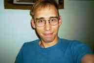 (chez Zak Smith, August 2002) Zak Smith in blue shirt