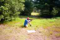 (The Farm, July 2002) Steve Smith shooting the Robinson Armament M96 rifle