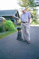 (Minocqua, July 2002) Dax and Steve