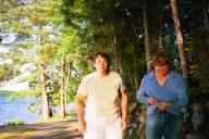 (Minocqua, July 2002) Annette Smith and Sasha Garofalo