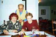 (Chez Garofalo (New London, CT), Xmas 2002) Doris, Juan, Sasha