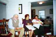 (Chez Garofalo (New London, CT), Xmas 2002) Jim, Doris, Suzy