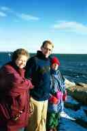 (Atlantic Coast (CT), Xmas 2002) Suzy, Zak, Dove