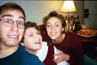 (Chez Garofalo (New London, CT), Xmas 2002) Zak, Dove, Sasha