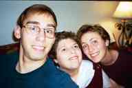 (Chez Garofalo (New London, CT), Xmas 2002) Zak, Dove, Sasha