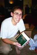(Fort Collins, Xmas 2002) Zak with LOOT-O-RAMA
