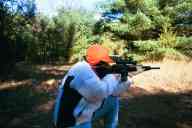 (The Farm, Thanksgiving 2002) Annette shoots 