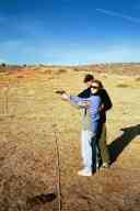 (Chez Maly, January 2003) Zak, Sasha shooting CZ-75 Compact