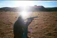 (Chez Maly, January 2003) Abe shooting FAL carbine