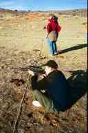 (Chez Maly, January 2003) Zak shooting AR-15