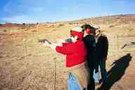 (Chez Maly, January 2003) Annette shooting Kimber Ultra Carry