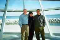(Milwaukee Art Museum, Thanksgiving 2002) Steve, Annette, Zak