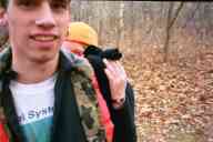 (Hiking Scuppernong, Thanksgiving 2002) Abe