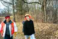 (Hiking Scuppernong, Thanksgiving 2002) Annette, Sasha