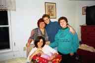 (Chez Garofalo (New London, CT), Xmas 2002) Natalia Sisa Iberico Garofalo, Eli, Doris, Sasha, Dove