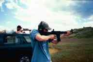 (June 2003 Shutzenfest) Tom shoots the AR-15