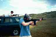 (June 2003 Shutzenfest) Tom shoots the AR-15