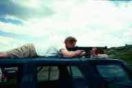 (June 2003 Shutzenfest) Jason fires the FAL from the roof