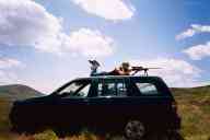 (June 2003 Shutzenfest) Allison shoots 243 from car roof