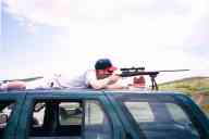 (June 2003 Shutzenfest) Garrett shoots the .243 from the roof