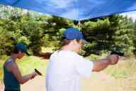 (Shooting at Farm, July 2003) Abe shoots the Combat Commander
