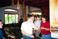 (Chez Condon, Monocqua, July 2003) Max and Mom sparring