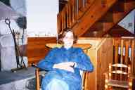 (Chez Condon, Monocqua, July 2003) Melissa on chair - not amused?