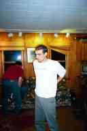 (Farm, July 2003) Abe fiddles with his Commander IWB holster