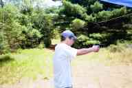 (Shooting at Farm, July 2003) Abe shoots Combat Commander