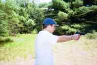 (Shooting at Farm, July 2003) Abe shoots Combat Commander