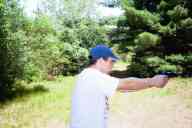(Shooting at Farm, July 2003) Abe shoots Combat Commander