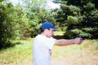 (Shooting at Farm, July 2003) Abe shoots Combat Commander