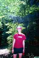 (Chez Garofalo, Lowell, July 2003) Sasha in forest