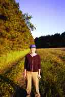 (Farm, July 2003) Sasha on path