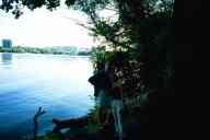 (Madison, July 2003) Abe and Katie on picnic point