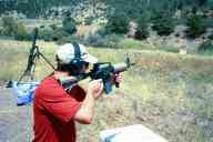 (2003 Rocky Mountain 3Gun Match) Zak shooting Alan Samuel's shorty M16